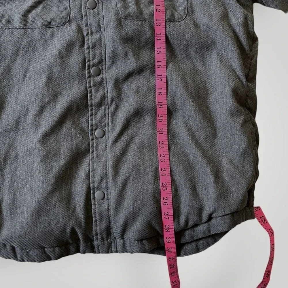 Men's Prana Button Down Showdown Shirt Charcoal Jacket XL - Picture 9 of 9